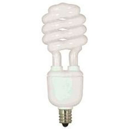 Satco Compact - SATCO SPIRAL COMPACT FLUORESCENT LAMP, T2, MINI, 13 WATTS, 120 VOLTS, 2700K, 82 CRI, CANDELABRA BASE