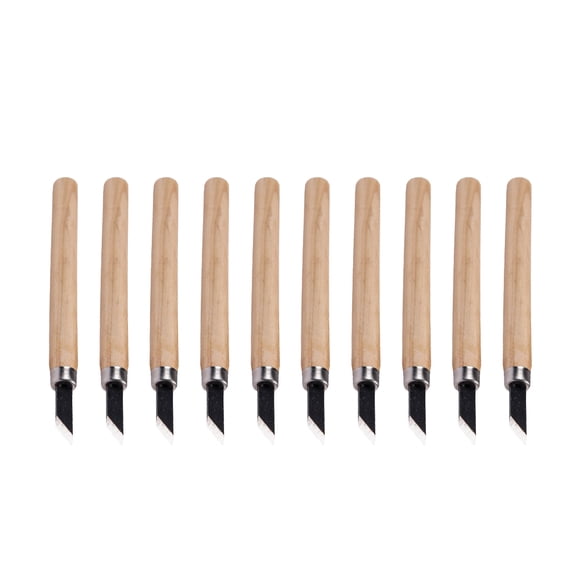 Baohd 10 Pieces Wood Carving Slicer Multi Purpose DIY Woodworking Gouges with Strong Handle Hand Tools for Enthusiast