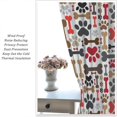 thumbnail image 5 of Dog Bohemia Curtains Boho Cartoon Dog Bone Dog Paw Prints Children''s Room Decor Rod Pocket Blackout Window Treatment for Kids Girls Bedroom Kitchen Decor Art Printed Window Drapes 52x84in, 5 of 6