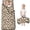 Brown and Beige Leopard Print-1, variant on Brown and White Leopard Print Teens Toddler Nap Mat with Pillow, Sleeping Mat Bag for Preschool Daycare 59"x22"