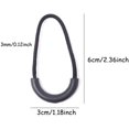 thumbnail image 2 of shiyou-10PCS Heavy Duty U Shape Black Nylon Zipper Pulls Zipper Tags Zipper Extension Replacement, 2 of 4