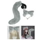 thumbnail image 3 of Cola de orejas de zorro de Anime, Cosplay, accesorios, diadema peluda de peluche, disfraz de juguetes, sombreros de animales para adultos, regalos de Gris Hugo Traje de juego de cosplay, 3 of 8