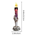 thumbnail image 3 of Halloween Ghost Hand Candle Holders,Halloween Candle Holder with Skeleton Hands,8.27IN Ghost Candle Holder For Halloween Decor,Indoor Decor Purple, 3 of 9