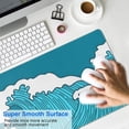 thumbnail image 4 of Green Waves &nbsp;mouse Padswaterproofwashable&nbsp;for Office Home Work GamingmousepadsRubber Base Mousepad with Stitched Edges 31.5x11.8inches, 4 of 7