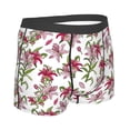 thumbnail image 2 of KLL Lilies Flowers Men's Cotton Boxer Briefs Underwear-Large, 2 of 8