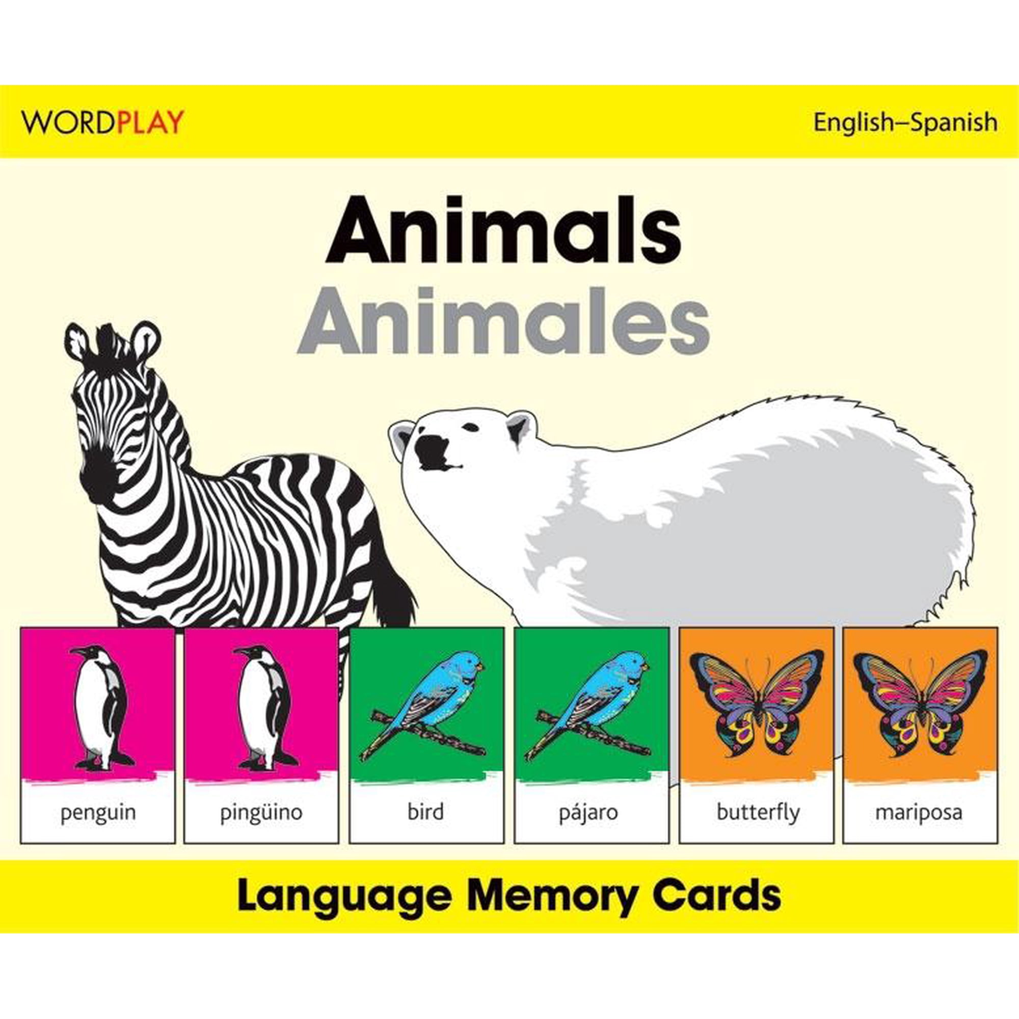 Wordplay: Wordplay Language Memory Cards-Animals (English-Spanish) (Game)