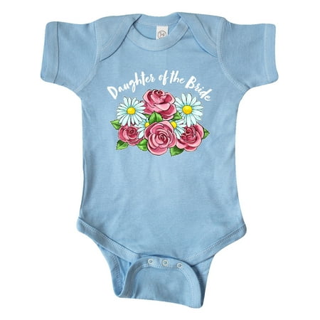

Inktastic Daughter of the Bride Roses and Daisies Gift Baby Girl Bodysuit
