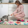 thumbnail image 3 of Pioneer Flower Floral Print Pattern Kitchen Rugs Sets Of 2,Anti Fatigue Kitchen Mat Rugs Non Slip Washable,Decorative Kitchen Floor Mats for Kitchen,Sink,Laundry,17"x30"+17"x47", 3 of 7