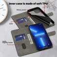 thumbnail image 4 of For Samsung Galaxy S24+ 5G 3D Painted Leather Phone Case(Rose),iPhone 13 Pro, 4 of 6