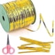 thumbnail image 1 of 2026 400 Yard Yellow Metallic Twist Ties, Candy Bag Parties Decorative Ties, 1 of 5