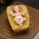thumbnail image 1 of Jesús Niño Talla Gruesa, Tubería de Caballo Navideña, Estilo Religioso, Adecuado para Altarpiece, Madeja de Hierro, Base de Madera, Para Dormitorio, Ornamento de Navidad, Accesorio de, 1 of 9