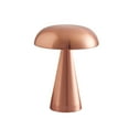 thumbnail image 2 of Zzbeans USB Rechargeable LED Table Lamp, 3-Level Stepless Dimmable Eye-Caring Night Light, Portable Battery Bedside Lamp for Home Office Hotel Outdoor Emergency, Bronze, 2 of 7