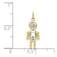 thumbnail image 3 of 10k April Birthstone Charm in 10k Yellow Gold, 3 of 3