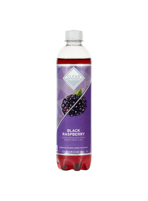Clear American Ice Black Raspberry Sparkling Juice, 17 Fl Oz Bottle