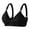 Black, variant on Women Comfortable Middle Age No Steel Rim Adjustment Gathering Bra, 38, Khaki