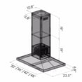 thumbnail image 4 of ZLINE 42 in. Island Mount Range Hood in Stainless Steel (GL2i-42), 4 of 5