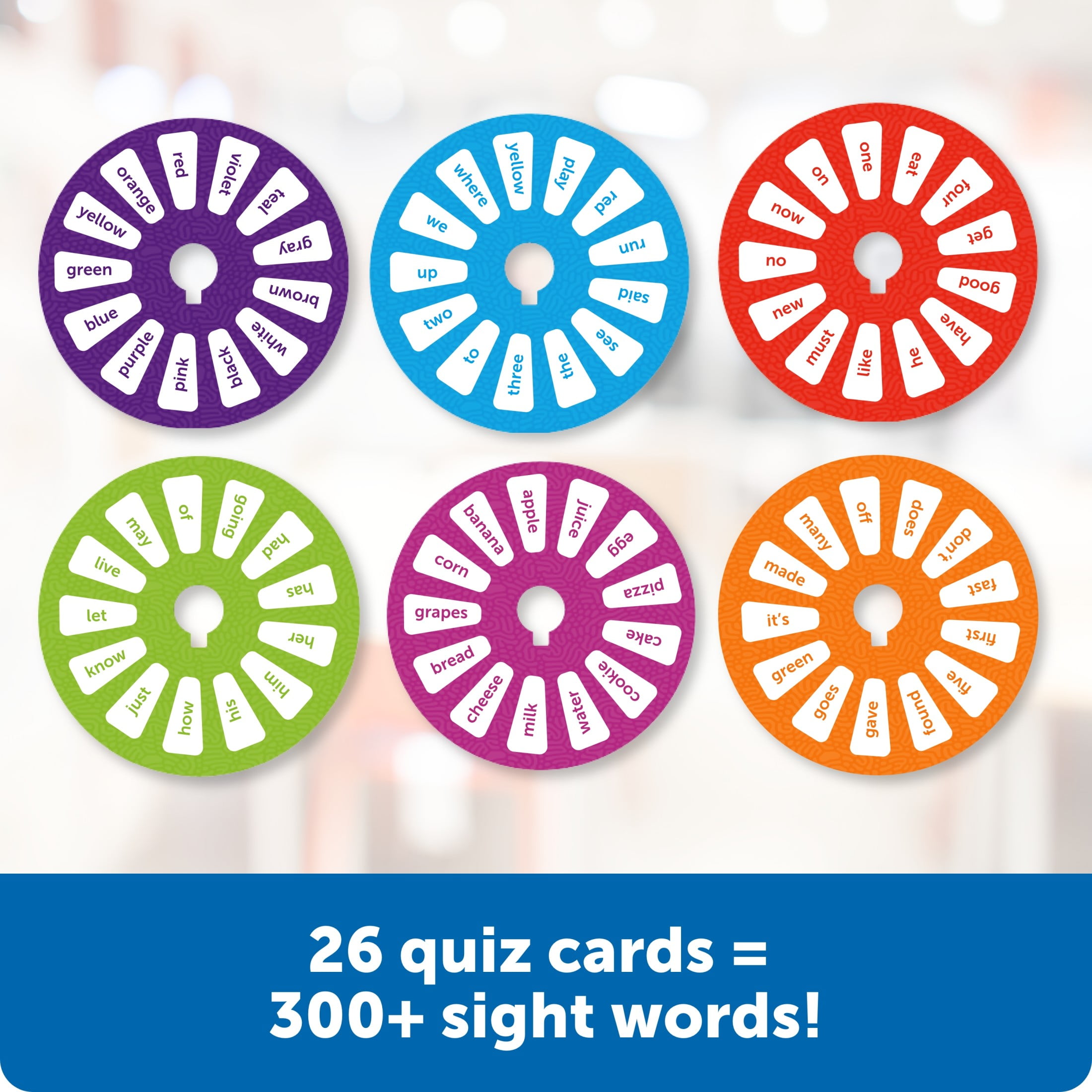 Learning Resources Skill Builders! Sight Words Quiz Wheel, Reading Games, Ages 5+