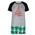 Brnmxoke Matching Family Christmas Pajamas Set Short Sleeve Holiday