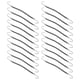thumbnail image 3 of FRCOLOR 20 ganchos para coleta, diademas, pinzas para el cabello, gomas elásticas para peinar el cabello y trenzas (negro), 3 of 7