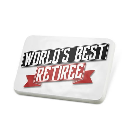 Porcelein Pin Worlds Best Retiree Lapel Badge – (Best Expensive Watches In The World)