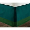 thumbnail image 3 of D.N.G. BEDDINGS 1 Piece Split Corner Two Tone Tailored Bed Skirt, California King Size 26 Inch Deep Pocket, 800 Thread Count, 100% Egyptian Cotton, Solid Teal/Green Color., 3 of 3