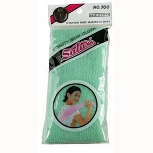 Nylon Japanese Beauty Skin Bath Wash Cloth/Towel- Aquamarine Green, Winner of the Invention Prize in Japan, unique patented design By