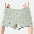 thumbnail image 2 of Qulqfy Cotton Underwear Women High Waisted Boyshorts Soft Breathable Floral Stretch Boxer Briefs Women's Panties M, 2 of 9