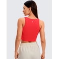 thumbnail image 2 of CRZ YOGA Womens Butterluxe Double Lined Cropped Tops Racerback Tanks Sleeveless Casual Workout Crop Shirts, 2 of 5