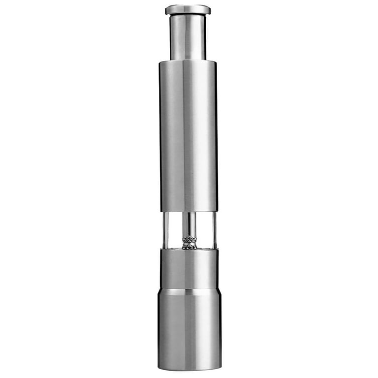Hadanceo Pepper Grinder Manual Finely Ground Stainless Steel Large Capacity  Stable Performance Spice Grinder Kitchen Tool 