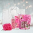 Bodycology Pink Vanilla Wish Bath & Body Set with Robe, 5 Piece