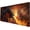 C-castle Doom, variant on Vintage Desk Pad Magical Bookshelf Desk Mat Extra Large Big Office Mouse Pad Gaming with Stitched Edges Large Mousepad Home Office Gaming Work Computers Laptop Desk Accessories 31.5x11.8in