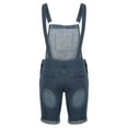 thumbnail image 4 of YYDGH Mens Denim Bib Overall Shorts Loose Fit Summer Walk Shorts Above Knee Length Shortalls Jumpsuit Rompers Blue M, 4 of 8
