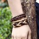 thumbnail image 1 of Pulseras para mujer, regalos para mujer, pulsera vintage de cuero multicapa tejida a mano, joyería, pulsera, joyería, 1 of 5
