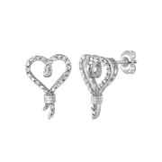 Brilliance Fine Jewelry Sterling Silver 1/10 Carat T.W. Diamond Earring