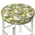thumbnail image 3 of Balery Happy Easter Fundas de asiento para taburete de bar redondo de tela de terciopelo ajustables que protegen de arañazos y manchas para sillas de 14 a 17 pulgadas.-12 inch, 3 of 7