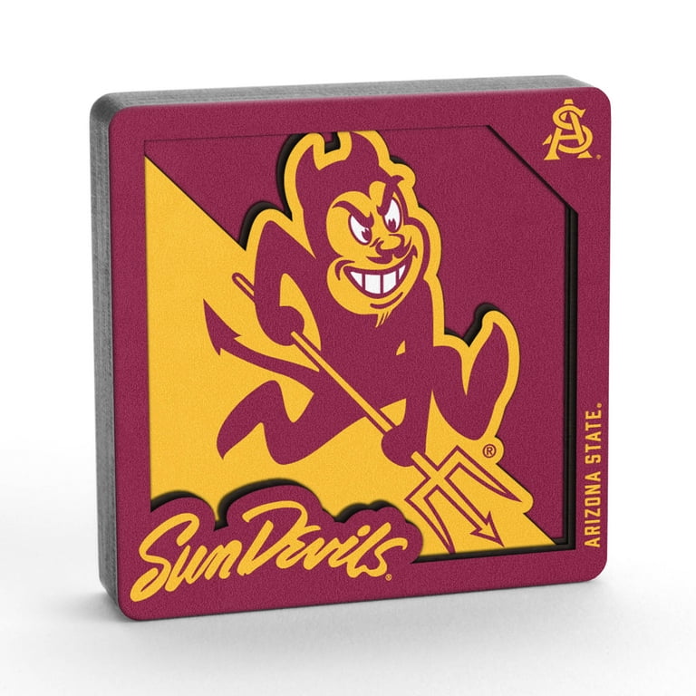 YouTheFan NCAA Arizona State Sun Devils 3D Logo Series Magnet