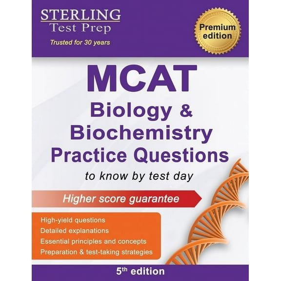 MCAT Science Preparation MCAT Biology & Biochemistry Practice Questions: High Yield MCAT Questions, (Paperback)