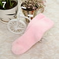 thumbnail image 4 of NUZYZ Women Girl Winter Warm Thicken Coral Fleece Fluffy Solid Color Sleep Bed Socks, 4 of 7
