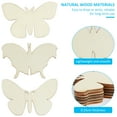 thumbnail image 6 of 90Pcs Unfinished Wooden Butterfly Shape Ornaments 9 Styles DIY Blank Wooden Butterfly Chips Unfinished Butterfly Wooden Paint Crafts Wooden Cutouts Slices for Home Crafts Decorations, 6 of 6