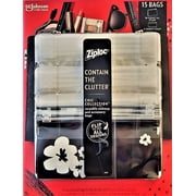 Ziploc Chic Collection Contain The Clutter 15ct Reusable Makeup and Accessory Bags