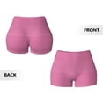 thumbnail image 5 of Vsdgher Gingham print Workout Shorts for Women Seamless Soft Smooth Gym Yoga Scrunch Active Exercise Fitness Shorts, 5 of 8