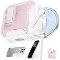 thumbnail image 1 of Case for AirPods Pro 3rd Generation with Phone Holder Compatible with Back Magnetic Suction Function Suitable for AirPods Pro 3 Protective Case, 1 of 6
