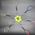 thumbnail image 3 of Visland Realistic Key Chain Convenient Metal Three-dimensional Tennis Racket Key Organizer for Gifts, 3 of 8