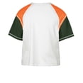 thumbnail image 3 of Women's '47 White Miami Hurricanes Serenity Gia Cropped T-Shirt, 3 of 3