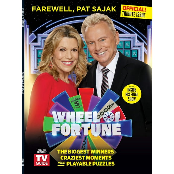 Pat Sajak's Retirement - Tribute Issue: Wheel Of Fortune, Biggest Wins, Craziest Moment, Vanna White Interview, Memories, Celebrity Guests, 50-Year History, Playable Puzzles, Pat's Final Show More!
