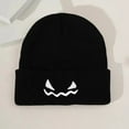 thumbnail image 6 of Lroveb Halloween Hats for Women and Men Unisex Knitted Hat Pumpkin Embroidery Funny Wool Pullover Beanie Hat, 6 of 6