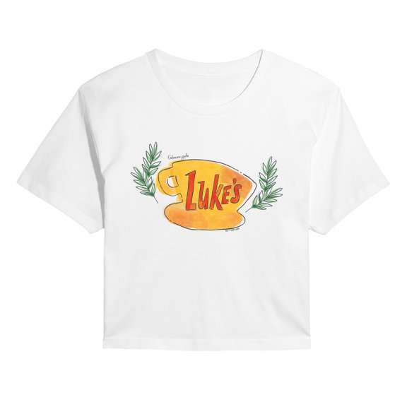 Gilmore Girls - Luke's Coffee Cup - Juniors Cropped Graphic T-Shirt