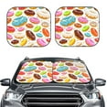 thumbnail image 2 of Naloa Color Donut 2 Piece Foldable Car Sun Shades, Car Windshield Sunshade, Front Window Sunshade for Car, Truck, SUV - Large, 2 of 7