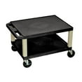 thumbnail image 2 of Luxor WT16TNE-B - Tan 16\" A/V Cart - 2 Shelf, Electric - Black Leg, 2 of 7