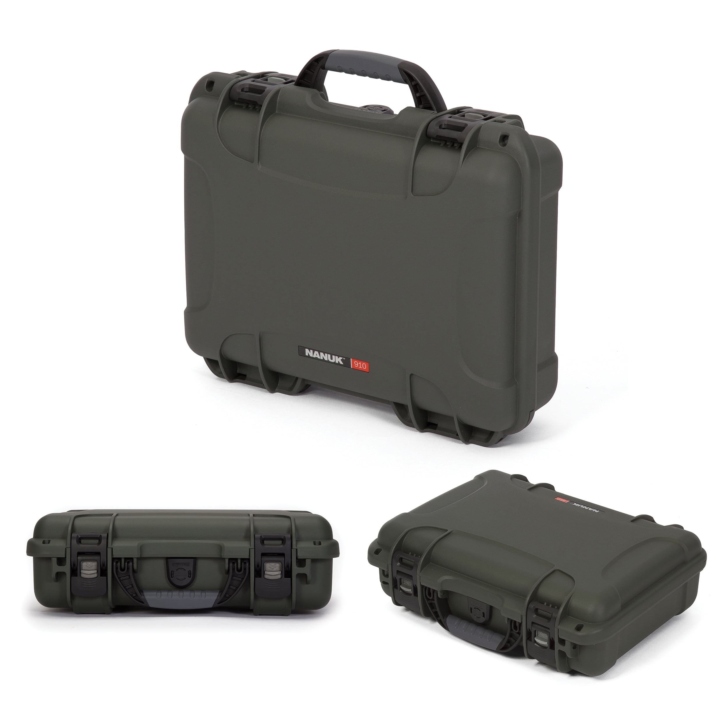 Nanuk 910 Professional Gun Case, Military Approved, Waterproof and Shockproof - Olive
